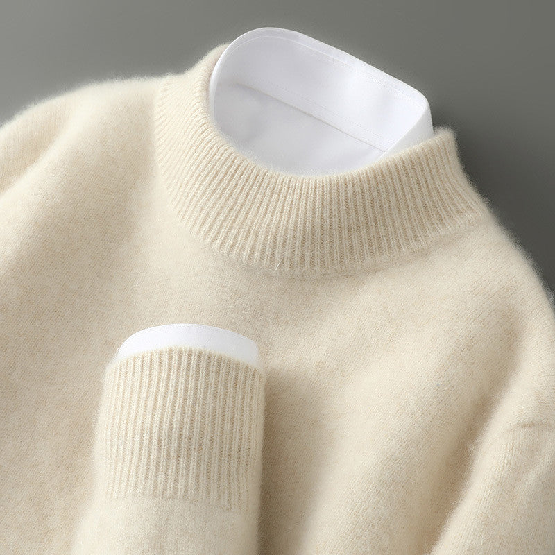 Half Turtleneck Men's Autumn And Winter New Pullover Sweater Loose Sweater